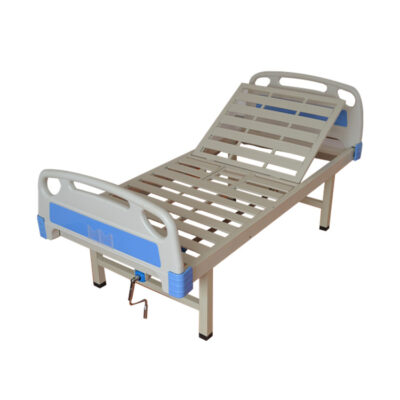 Single Crank Hospital Bed ABS Headboard No Wheels CZ1-B (4)