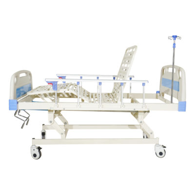 Hand Crank 3 Function Hospital Bed ABS Double Board CZ3-A (7)