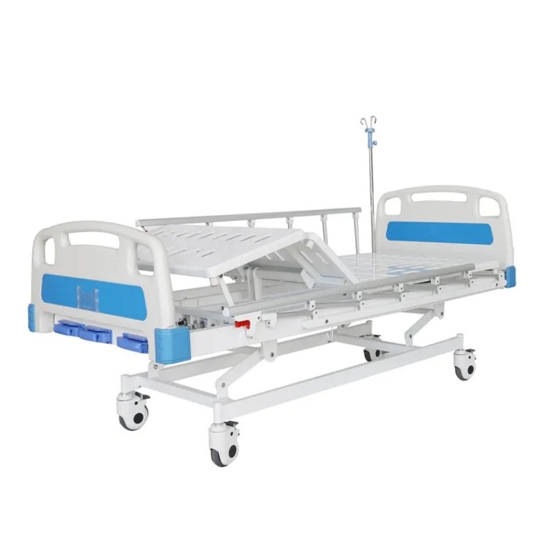 Hand Crank 3 Function Hospital Bed ABS Whole Board CZ3-C (7)