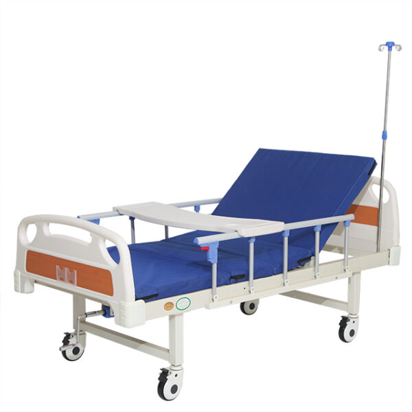 Single Crank Hospital Bed ABS Double Headboard CZ1-A (7) Single Crank Hospital Bed ABS Double Headboard CZ1-A (7)